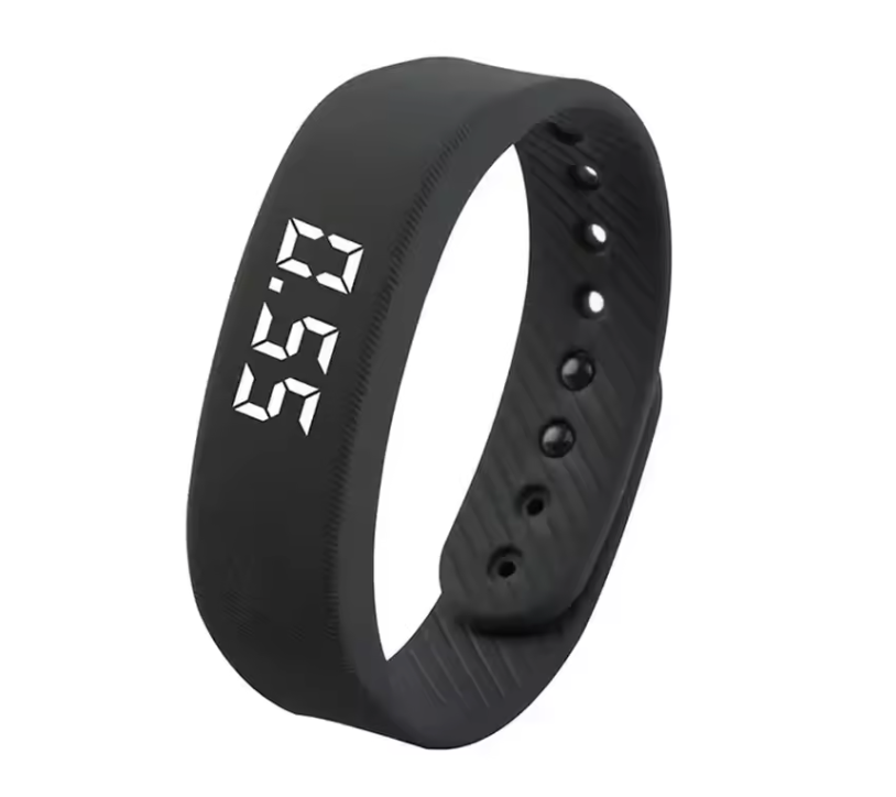 LED Smart Fitness Band with Pedometer & Vibration Alarm