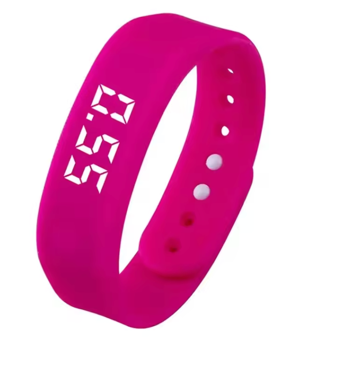 LED Smart Fitness Band with Pedometer & Vibration Alarm